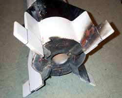 Scorched fin from all them aerobatics